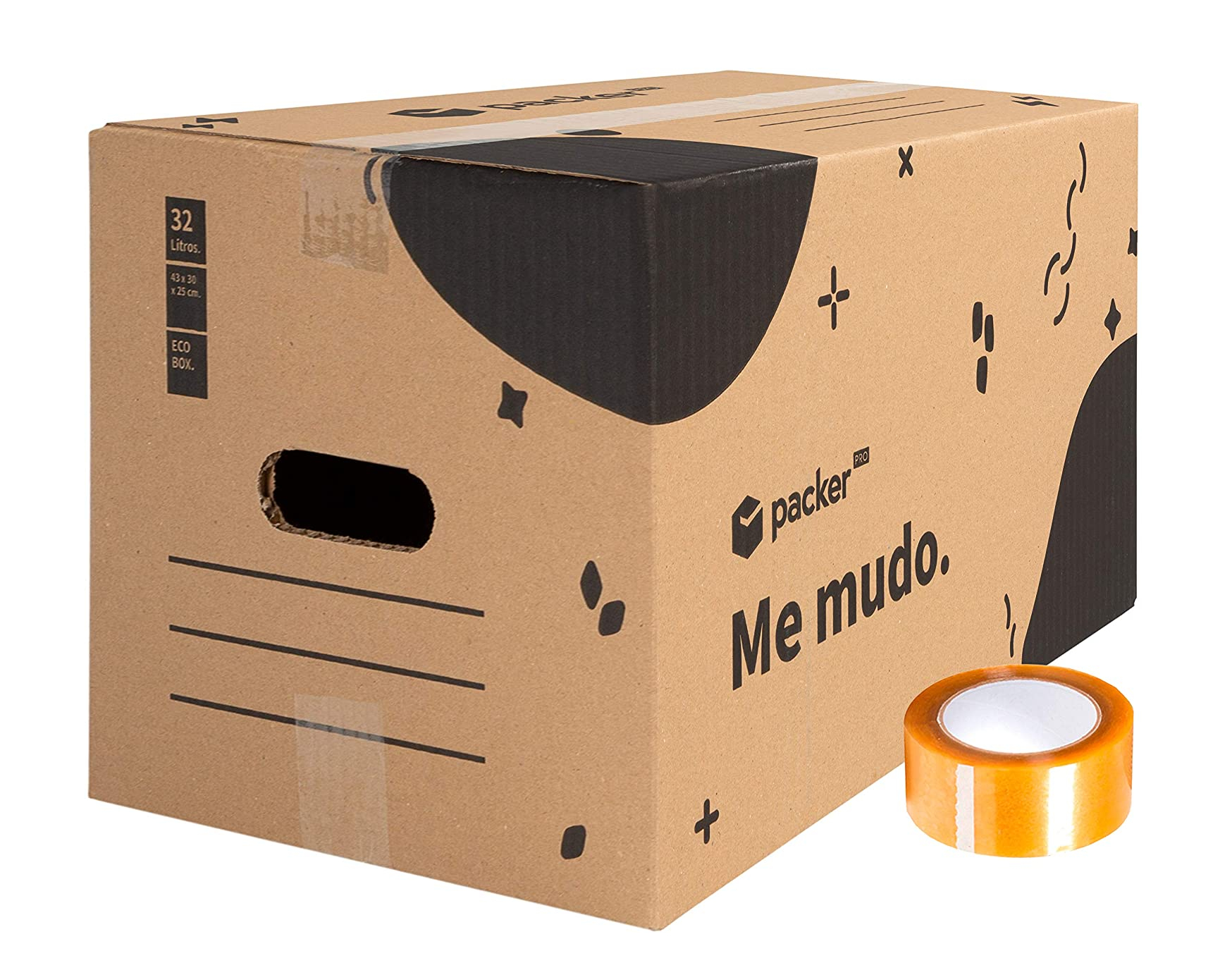 Cajas de Mudanza y Envíos Postales Pack de 12 60x40x40cm Resistente-Color Marrón Cajas de Cartón Alta Calidad 